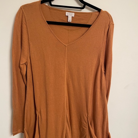 LOGO by Lori Goldstein Oversized Top Size L - Picture 3 of 4